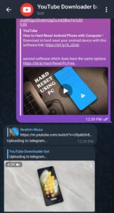 Telegram YouTube video downloader Bot