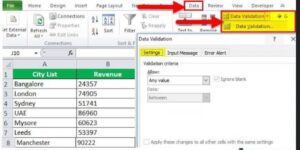 How to remove a drop-down list in Excel.